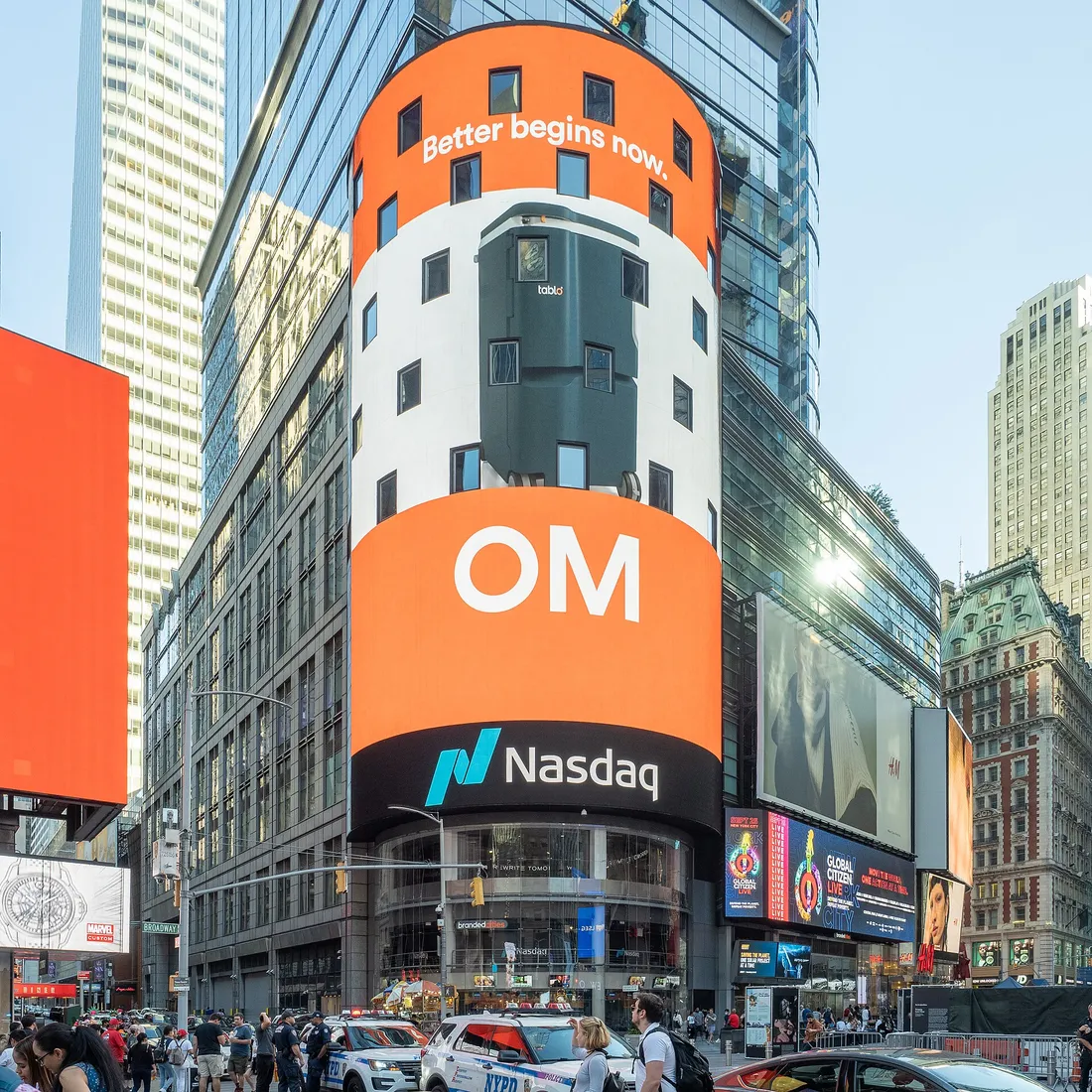 Der Nasdaq-Tower am Times Square in New York